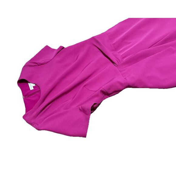 Kay Unger Pink Walk Thru Jumpsuit Pantsuit Sz 6 Ruffled Event Outfit Designer - Picture 4 of 8